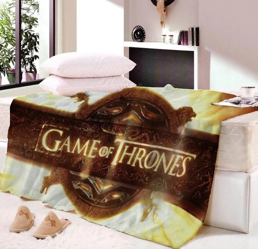Flannel Game Of Thrones Blankets For Beds Koc Winter American Geometric Throw H Blanket Printed