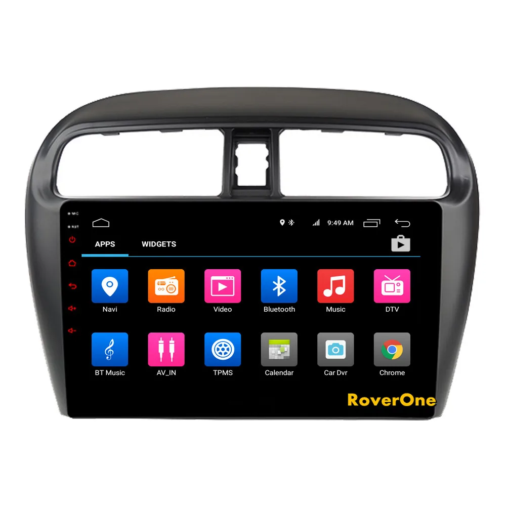 Best RoverOne Car Multimedia Player For Mitsubishi Mirage GT G4 2014 Android 9.0 Autoradio Bluetooth Radio Stereo GPS Navigation DSP 6