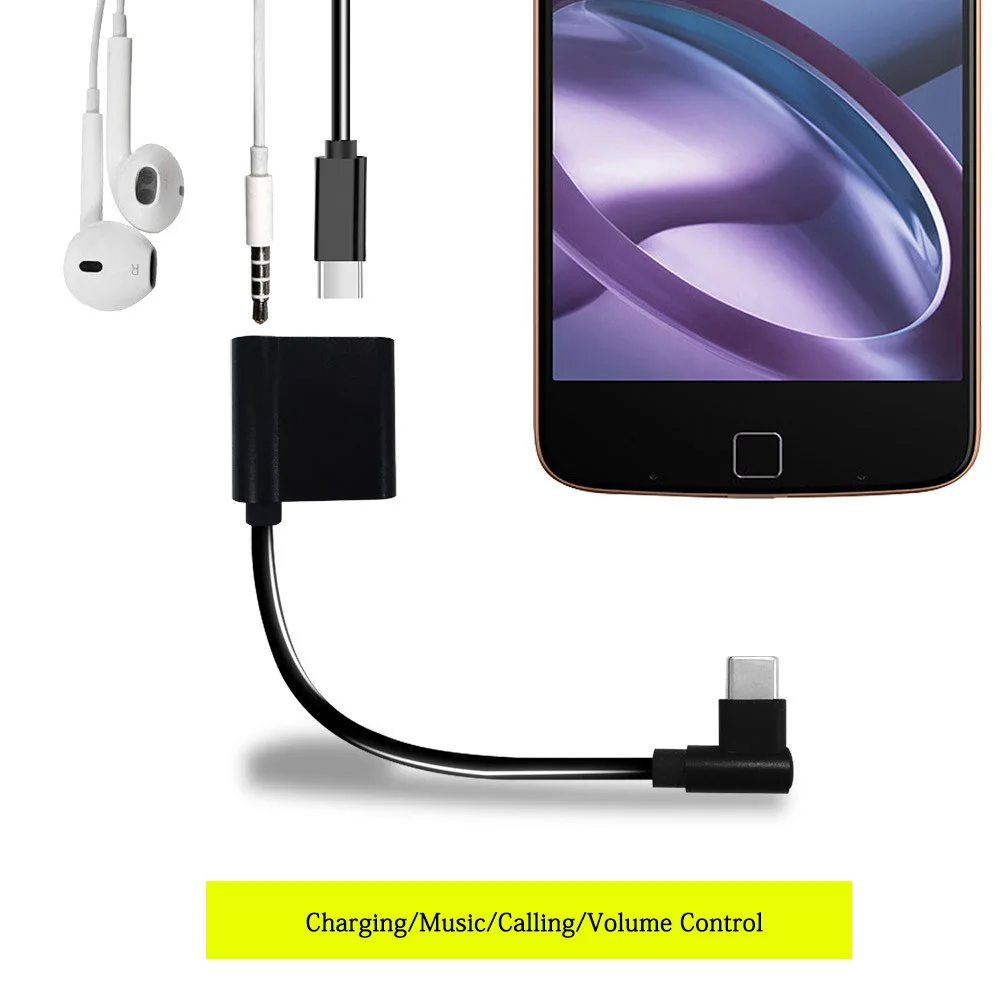 

For XIAOMI MI 8 SE/6/6X/Mix 2 2S/Note 3 Type C To 3.5MM Earphone Jack Adapter Support Charging/Call/Remote Control Audio Cable
