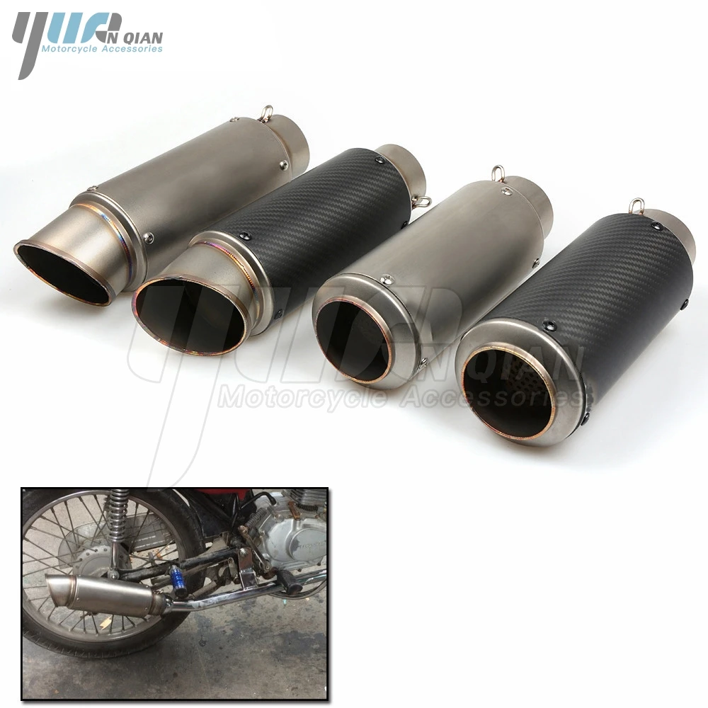 

Motorcycle Exhaust Pipe Scooter Modified 51 61MM Exhaust Muffler Pipe For Honda CG125 MSX125 PCX125 MSX PCX CG 125 250 All Year