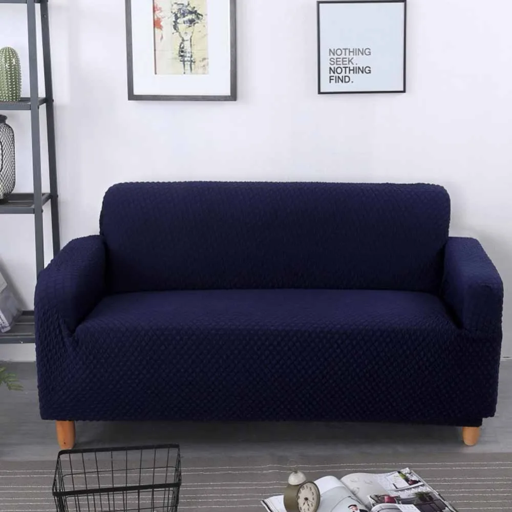 Meijuner чехол для дивана сплошной цвет утолщение нескользящий японский вязаный все включено Чехол Эластичный чехол для дивана для гостиной