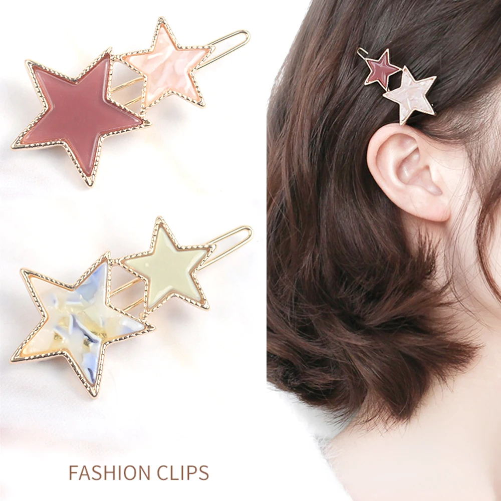 

Women headwear star hair clip for girls cute hair pin vintage hair grip fashion rhinestone hair accessories for women
