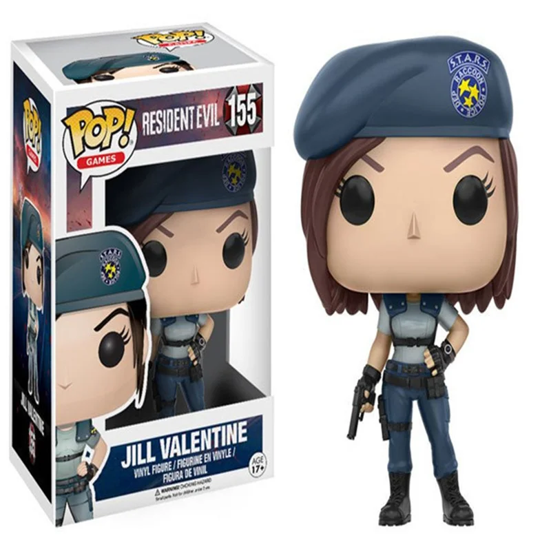 FUNKO POP 10 см новые Resident Evil Джилл Nemesis Leons Лизун из ПВХ Коллекционная модель игрушки