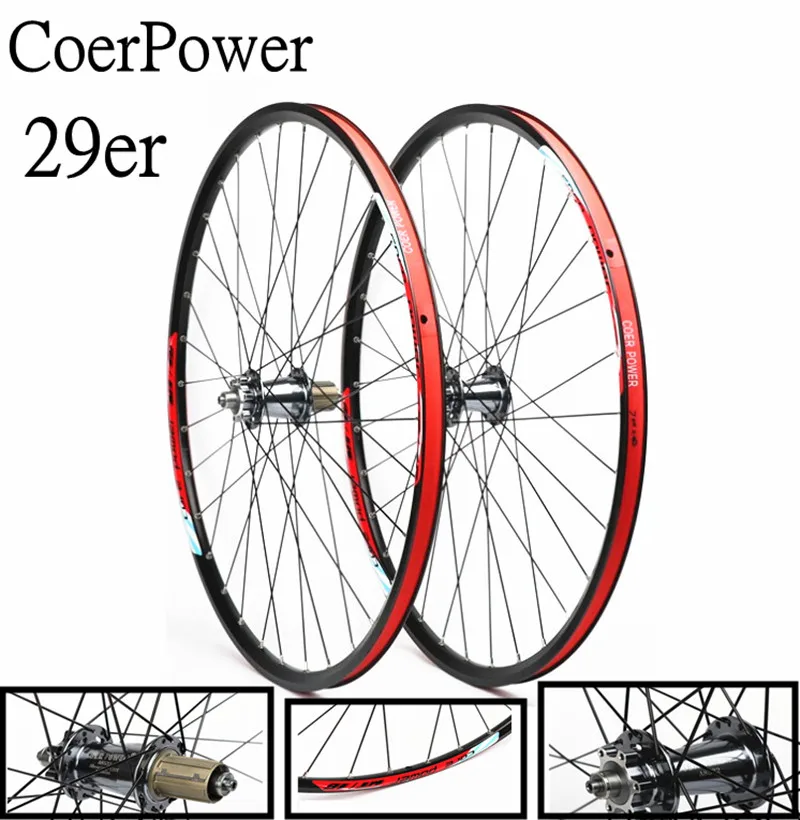 

CoerPower 29 inch 2/5 bearing mountain bike bicycle wheel 120 sound Aluminum Alloy wheel set disc brake mtb wheels