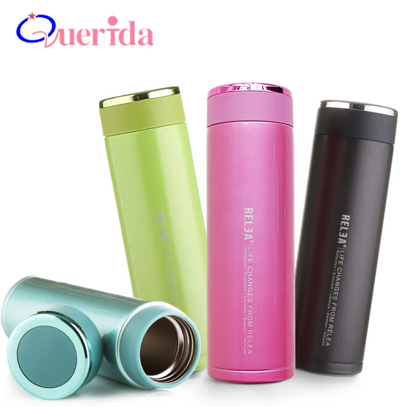 

350ML/450ML Thermal Bottle Double Wall Vacuum Flasks 304 Stainless Steel Thermos Travel Mug Tea Car Mugs Insulated Water Bottle