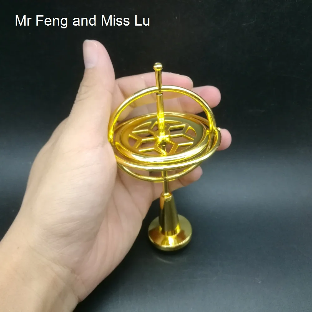 

Golden Mechanical Gyro Metal Model Toy Technology Educational Game