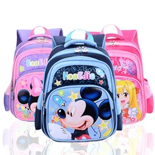 Buena Calidad! 2016 nueva llegada de la escuela los niños mochila de dibujos animados gatito mickey niños niñas niños bolso de escuela de kindergarten