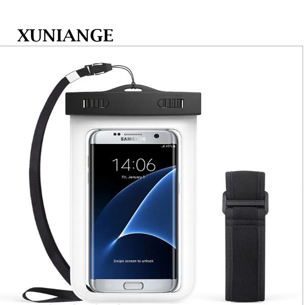 XUNIANG الهاتف المحمول للماء حقيبة شارة نماذج للماء الهاتف المحمول مجموعات PVC الرياضة في الهواء الطلق السباحة الانجراف المياه حقيبة p