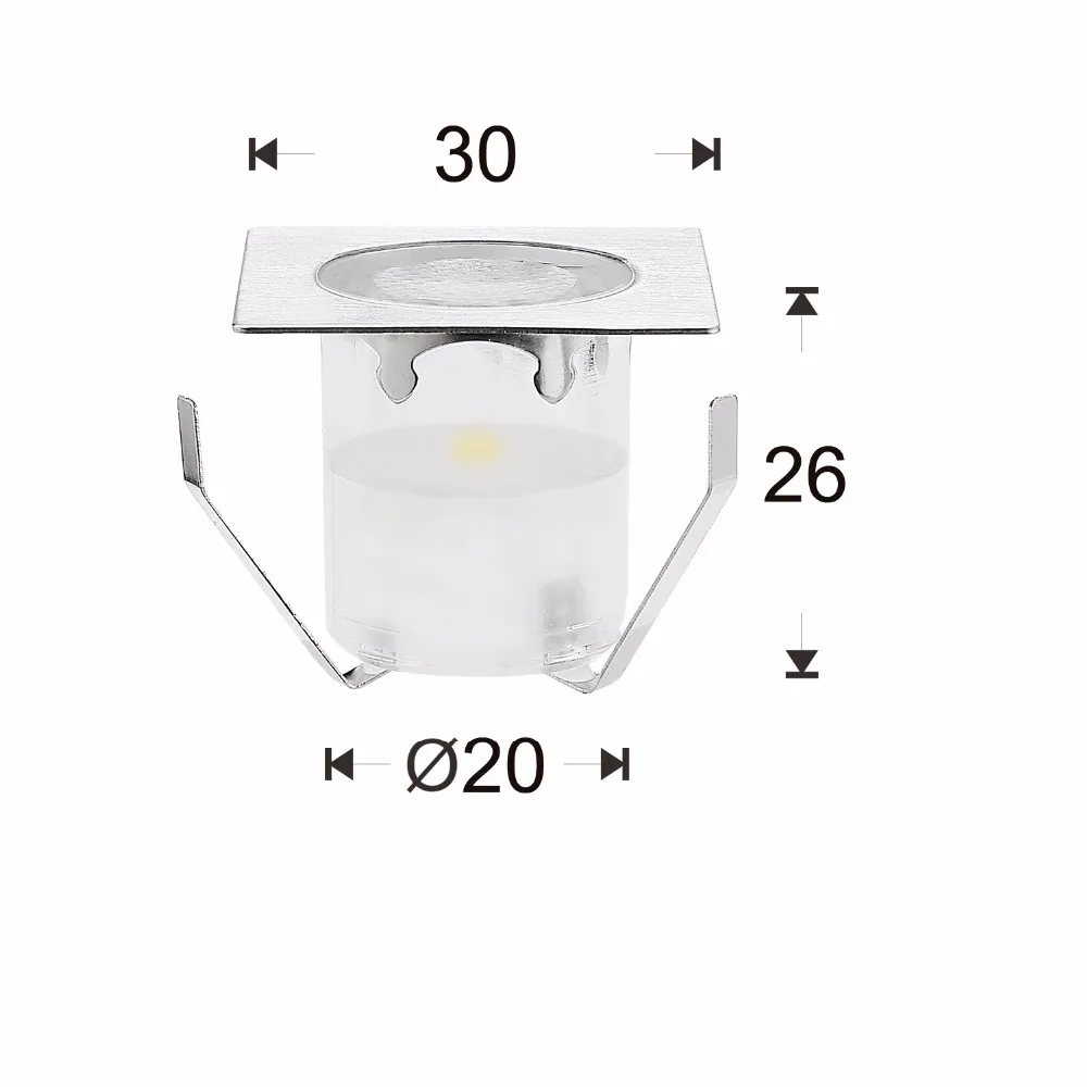 Mesa de Palco Decorado ao ar Luzes de Parede Qaca Top Quality Chão Livre Recesso Lâmpadas Altamente Eficiente Estável Dc12v B113-30 30 Pçs - Set 15 Lâmpadas subterrâneas