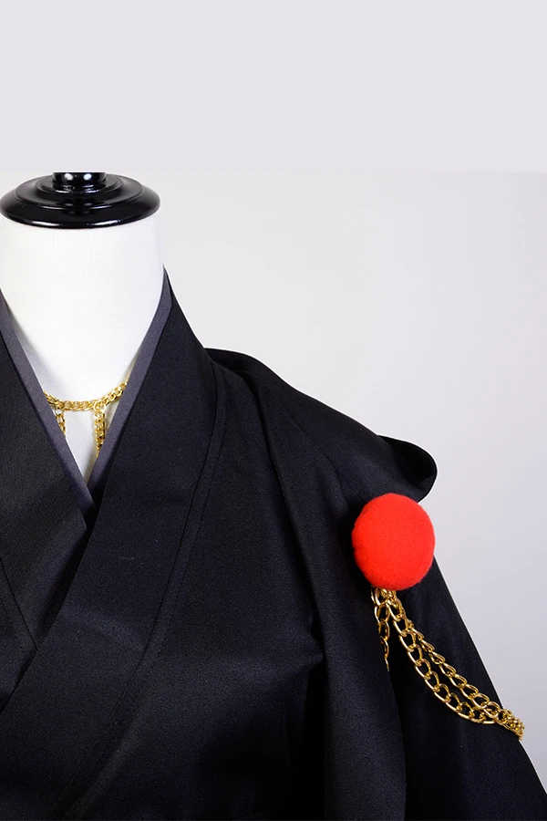 Косплэй Touken Ranbu Online Косплэй Tsurumaru костюм кунинага черный полный набор самурая кимоно Хэллоуин Карнавальный Костюм