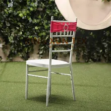 25 шт. лайкра спандекс стул Ленточные чехлы на кресла стрейч Tiw Бант пояс для свадебное оформление отеля