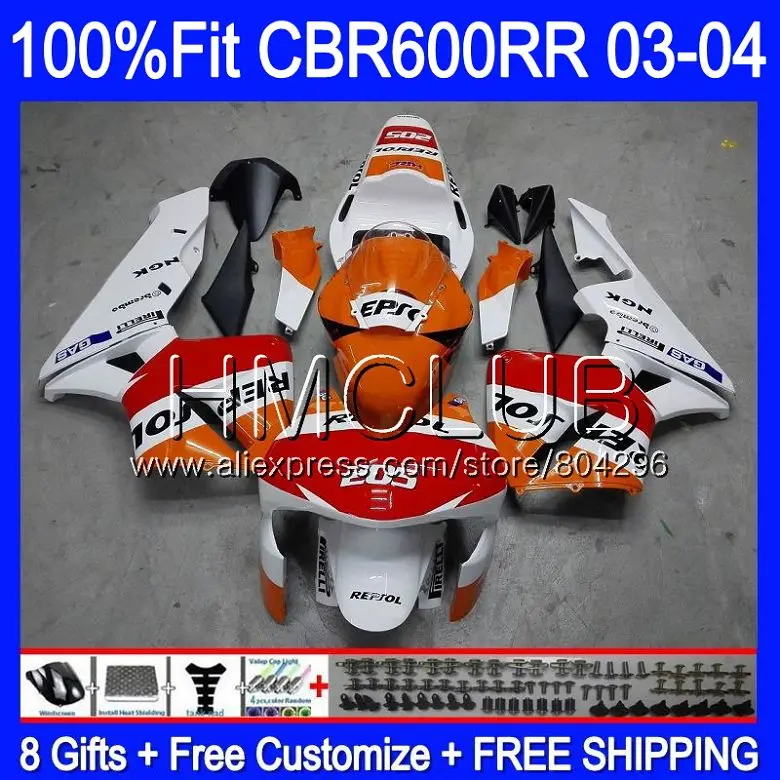 

Injection Not Racing For HONDA CBR600 RR CBR 600RR 600F5 03 04 63HM.9 CBR600F5 CBR600RR F5 03 04 CBR 600 RR 2003 2004 Fairing