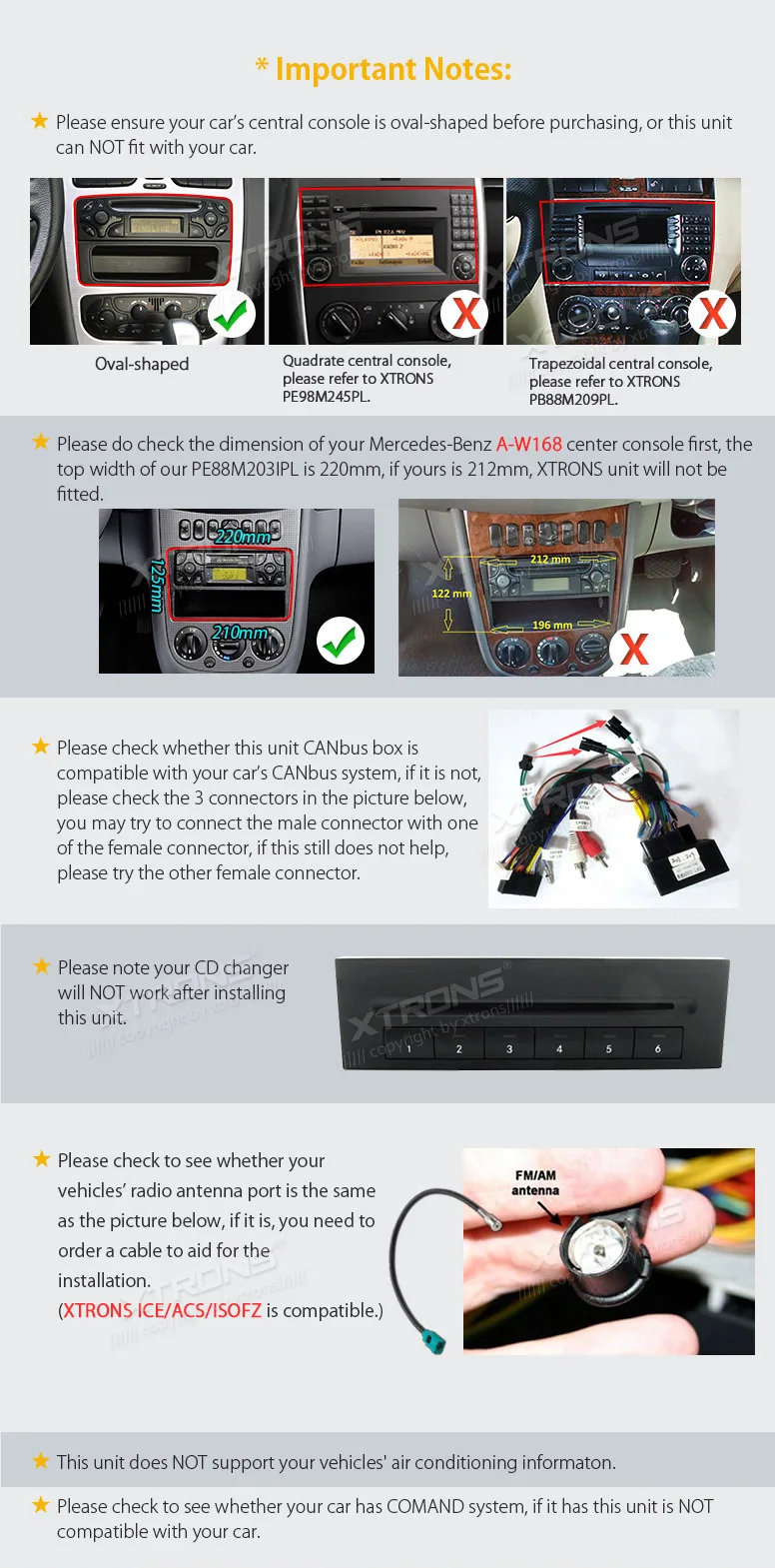 Top 8" Android 8.0 OS Car Multimedia Navigation GPS Radio for Mercedes-Benz A-Class W168 1998-2002 & CLK-Class W209/C209 1998-2004 4