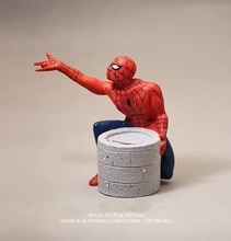 Disney Marvel araignée tirelire 10cm Figurine Anime Mini décoration PVC Collection Figurine jouet modèle pour enfants cadeau