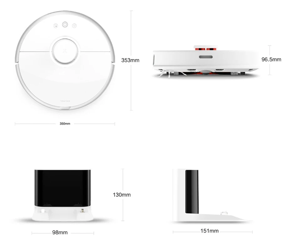[Международная версия] Mi пылесос S5 Roborock Robot 2 Лазерная прокладка пути приложение управление СС пылесос робот 2-2000 Pa