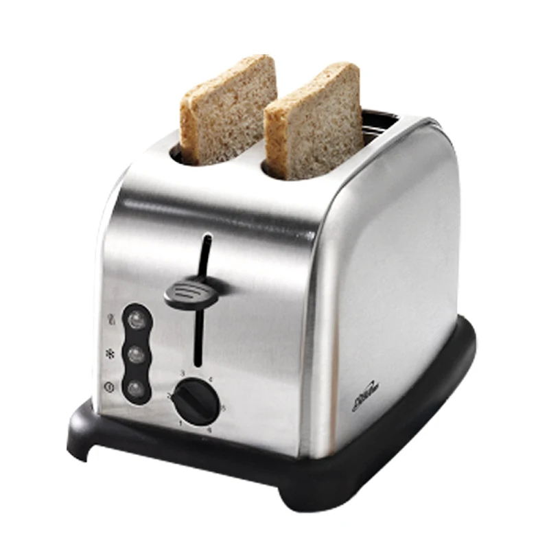 

2 Slices Stainless steel toaster Automatic Fast heating bread toaster Household Breakfast maker 4lomtics stainless steel toaster