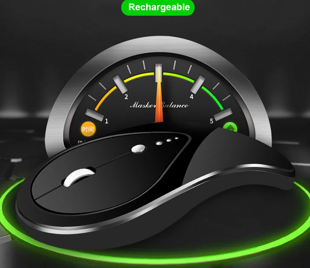 2 4G 1600 точек/дюйм 4 кнопки беспроводная перезаряжаемая LED подсветка Usb