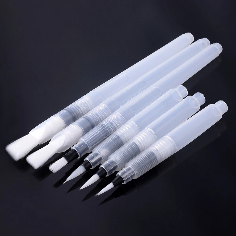 

6Pcs/set Refillable Pilot Water Brush Ink Pen For Watercolour Painting Calligraphy