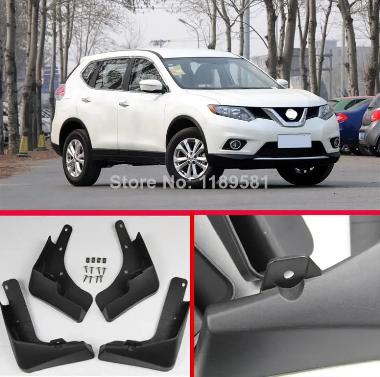 For Nissan X Trail Rogue 2014 2015 2016 Plastic Splash Guard Mud Flaps