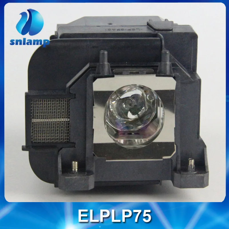 Snlamp Оригинал/совместимый ELPLP75 проектор лампа с корпусом для EB-1940W/EB-1945W/EB-1950/EB-1955/EB-1960/EB-1965/EB-1930