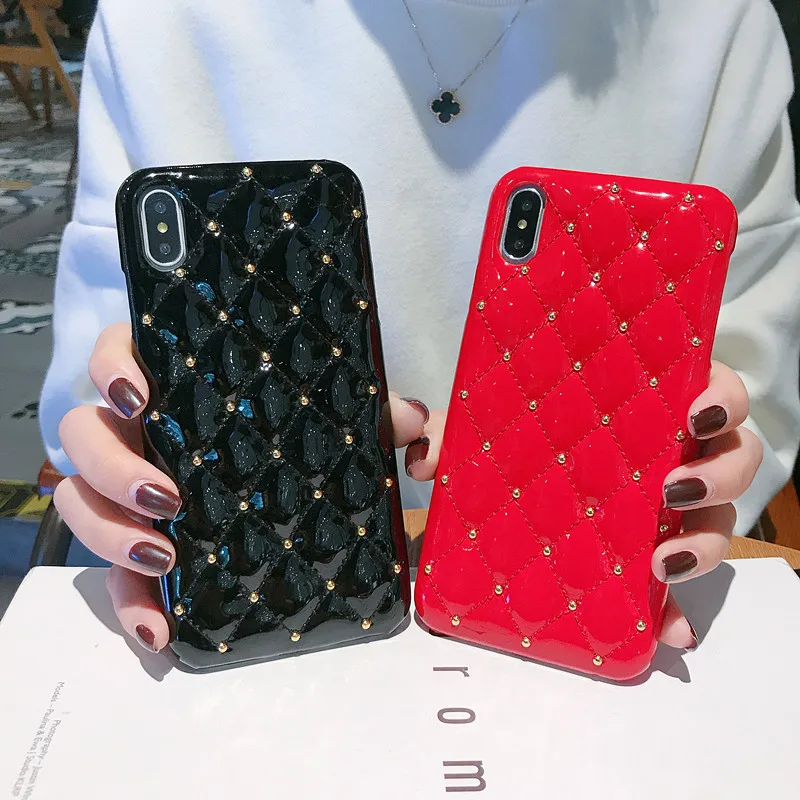 

Bling Jewelled leather phone Case For iPhone Xr X Xs Max 8 7 6 6s s Plus Girl Cover Luxury Squishy Phone Coque XsMax Fandas cell
