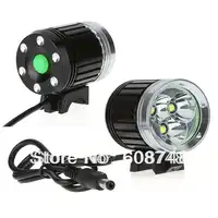 5000 lumens 3x XM-L T6 LED Bike Bicycle Head Light Headlamp with 4x18650 battery and Charger Free shipping
