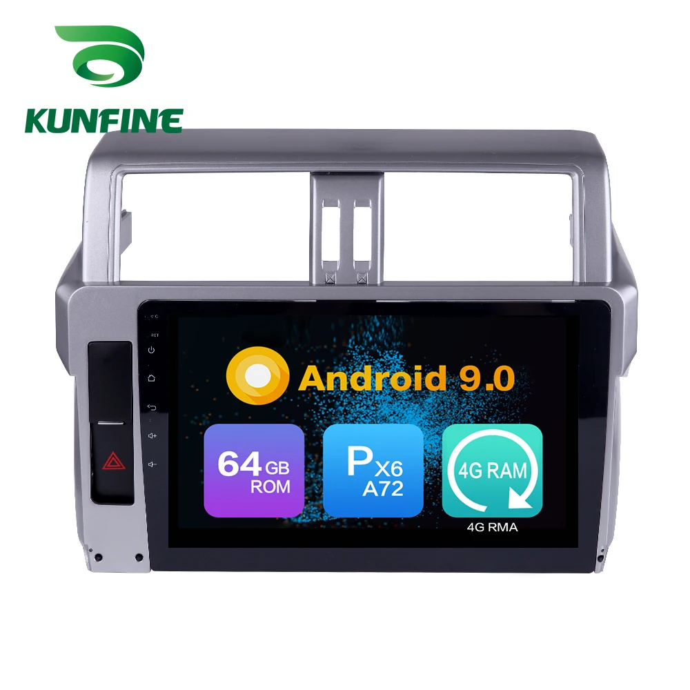 Top Android 9.0 Ram 4G Rom 64G PX6 Cortex A72 Car DVD GPS Multimedia Player Car Stereo For Toyota Land Cruiser 14-17 Radio Headunit 5