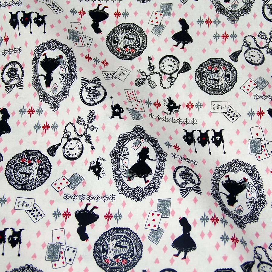 Полметра японская Лоскутная стеганая ткань для шитья Тильда Ткань хлопок ткань Алиса узор А