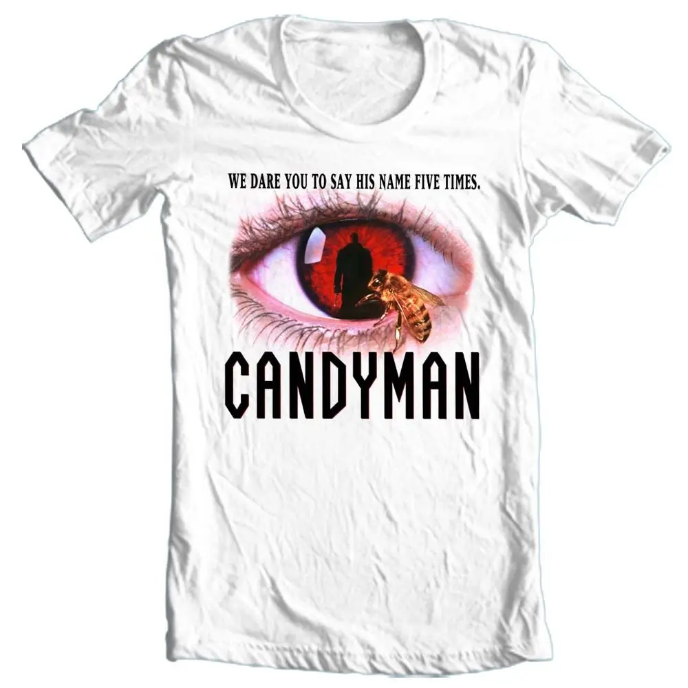 Candyman T-shirt retro horror movie 80's slasher films 100% cotton graphic tee Cartoon t shirt men Unisex New Fashion tshirt | Мужская