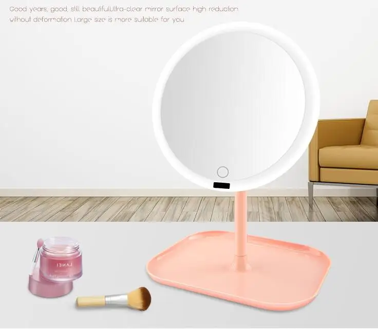 

SPR1-New pre-sale led makeup mirror with lamp desktop intelligent induction illuminator usb charging dressing princess mirror