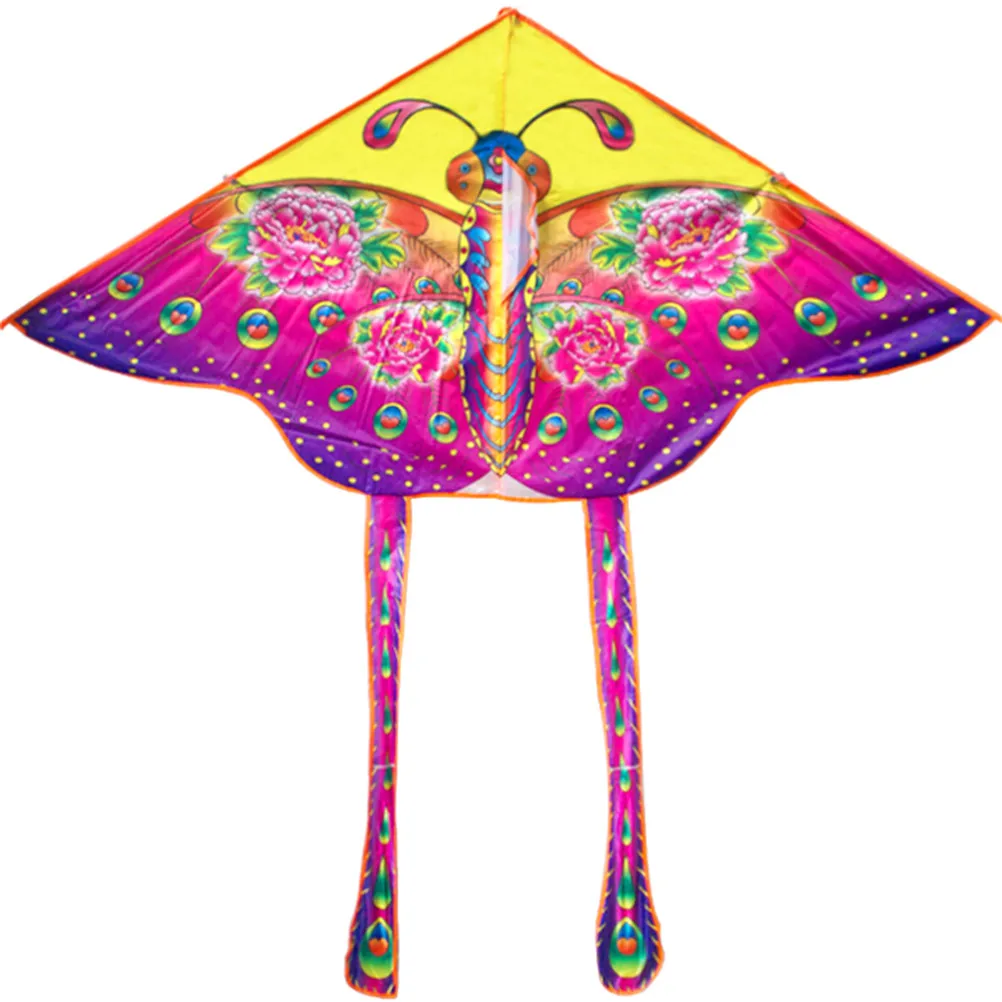 90*55cm Nylon Rainbow Butterfly Kite Outdoor Foldable Children's Kite