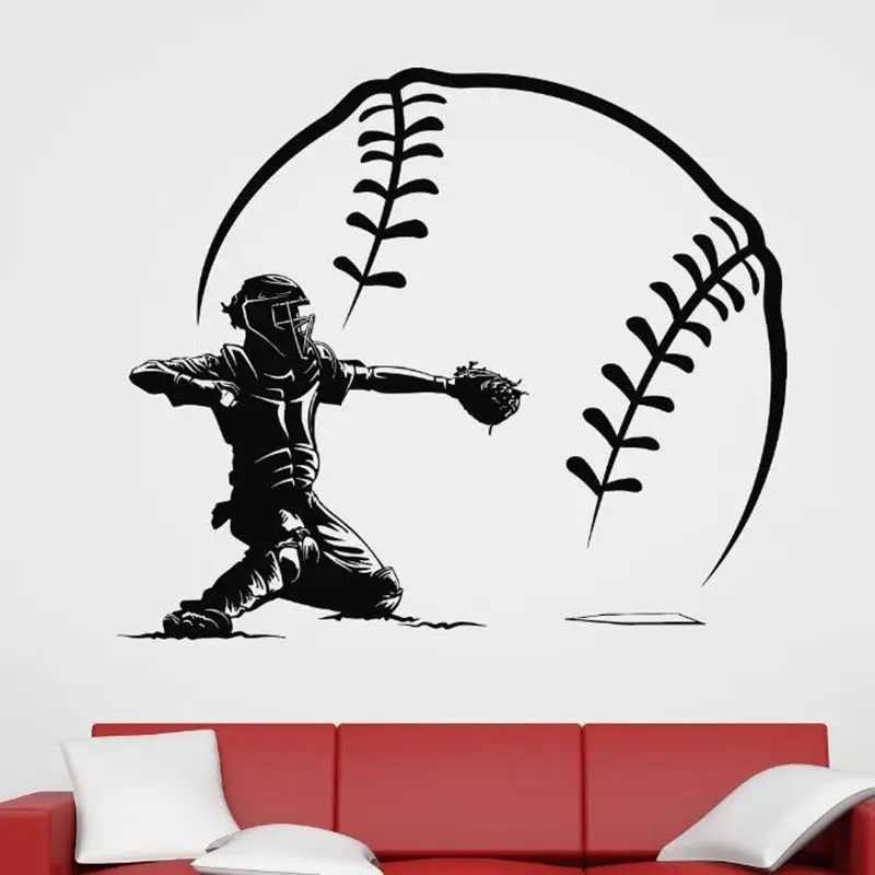 Baseball Car Pitcher Windows Sticker Name Sports Decal Posters Vinyl