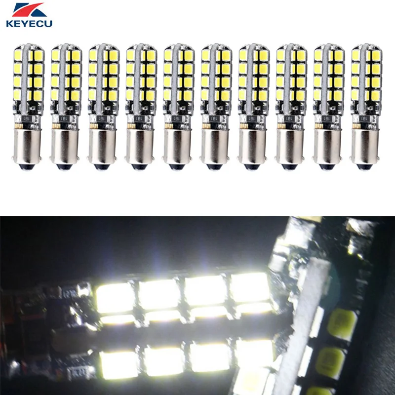 Keyecu 10 шт. BA9S 32smd 2835 белый Canbus безошибочной Светодиодная лампа для W5W 194 2825