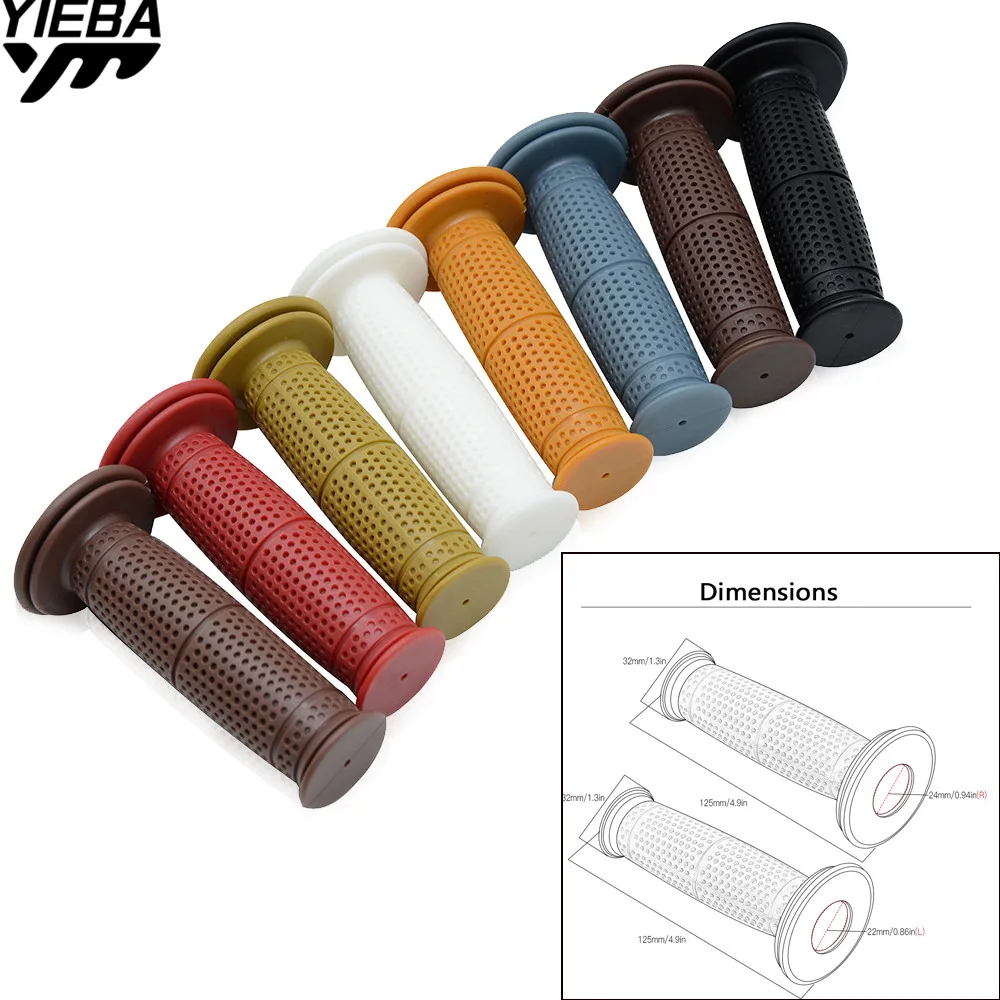 

22mm Universal Pit Dirt Bike Motorcycle Rubber Hand Grips FOR Kawasaki Yamaha Suzuki sv650 sv650s 1999-2009 sv 650 650 s 99-09
