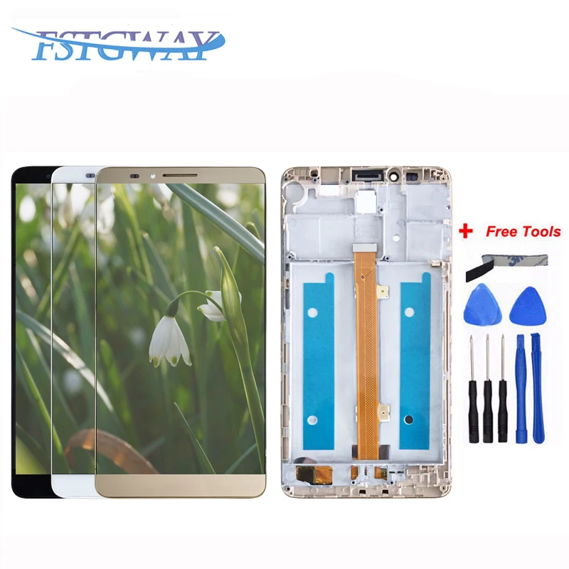 

For Huawei Ascen Mate 7 MT7-TL10 LCD Display with Touch Screen Digitizer Replacement With Frame