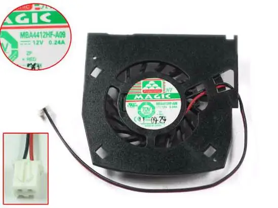 

Emacro For Magic MBA4412HF-A09 DC 12V 0.24A 2-wire Server Frameless Fan