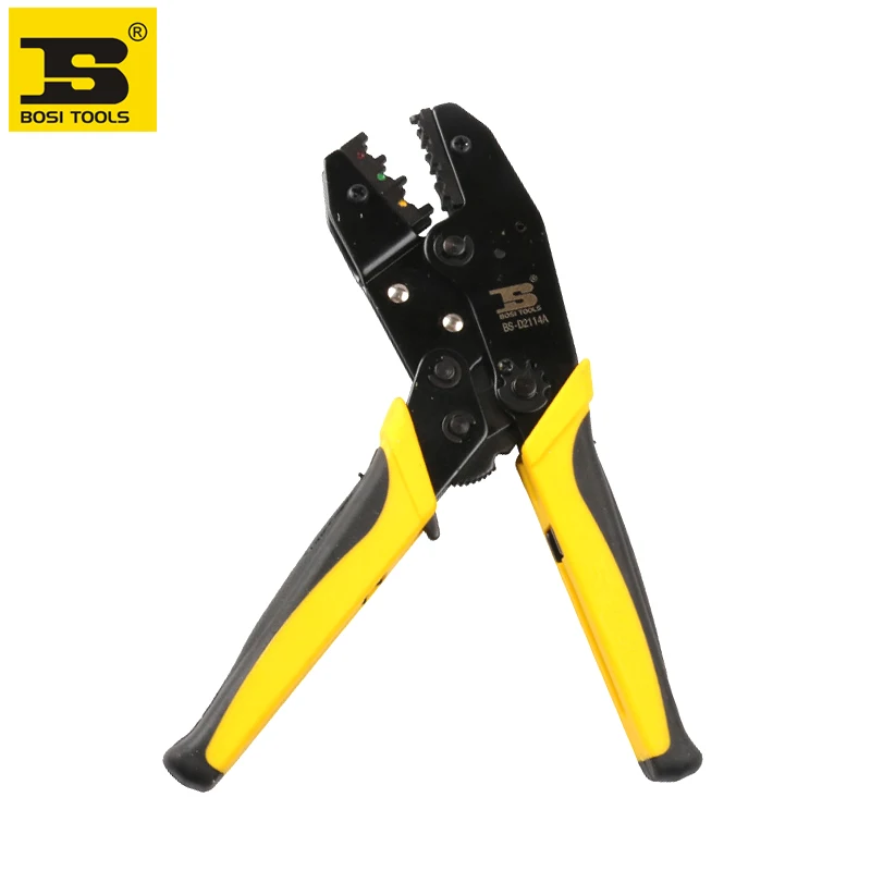 

Free shipping BOSI ratchet bare terminal crimping tools,crimping cap 0.5/1/2.5/4/6mm2