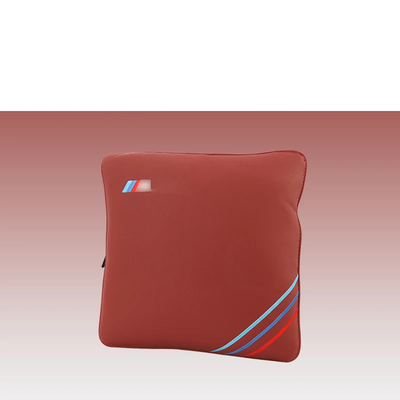 Lsrtw2017 волокна кожи с хлопковой подкладкой автомобиля многофункциональная подушка одеяла для Bmw X3 - Название цвета: dark red