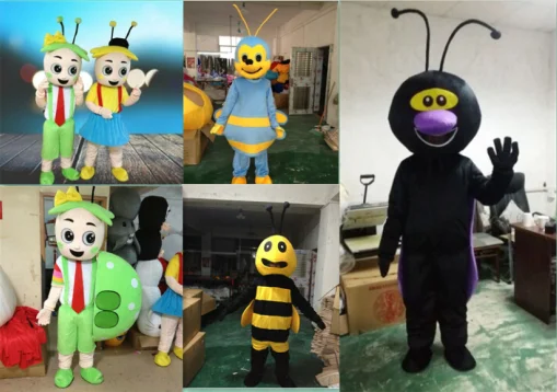 

Bee Mascot Costume Cosplay Party Game Dress Outfit Advertising Halloween Adult