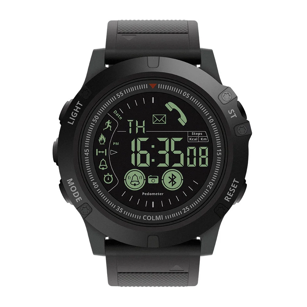 COLMI мужские Смарт-часы 5ATM, водонепроницаемые, шагомер, калорийность, вызов/сообщение, напоминание, удаленная камера, спортивные Смарт-часы для Android iOS - Цвет: Smart Watch