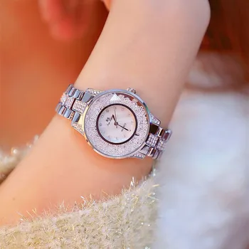 

New hot-selling watch high-end link dial movable rhinestones without digital scale female watch Fashion & Casual Chronograph
