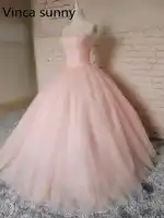 pink tulle long prom dresses ball gowns 2019 new design hot sexy custom sweetheart beading evening dress vestido de festa