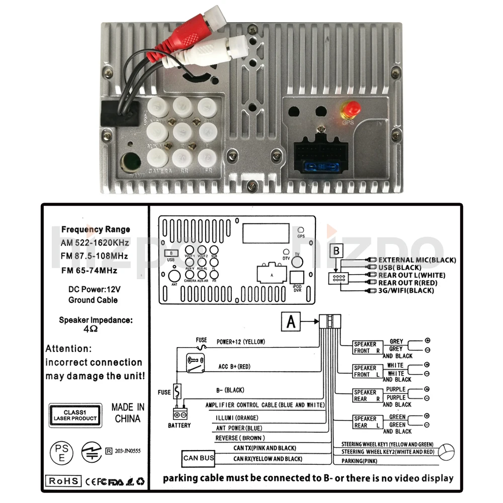 Sale Car dvd player In Dash Stereo MP3 Head Unit CD Camera parking GPS navigator 2 din autoradio Video steering-wheel car multimedia 3