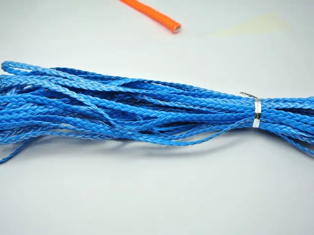 32.8  String Jewelry Cord Flat Woven 5X1mm Feet Blue Flat Braided  Leatherette