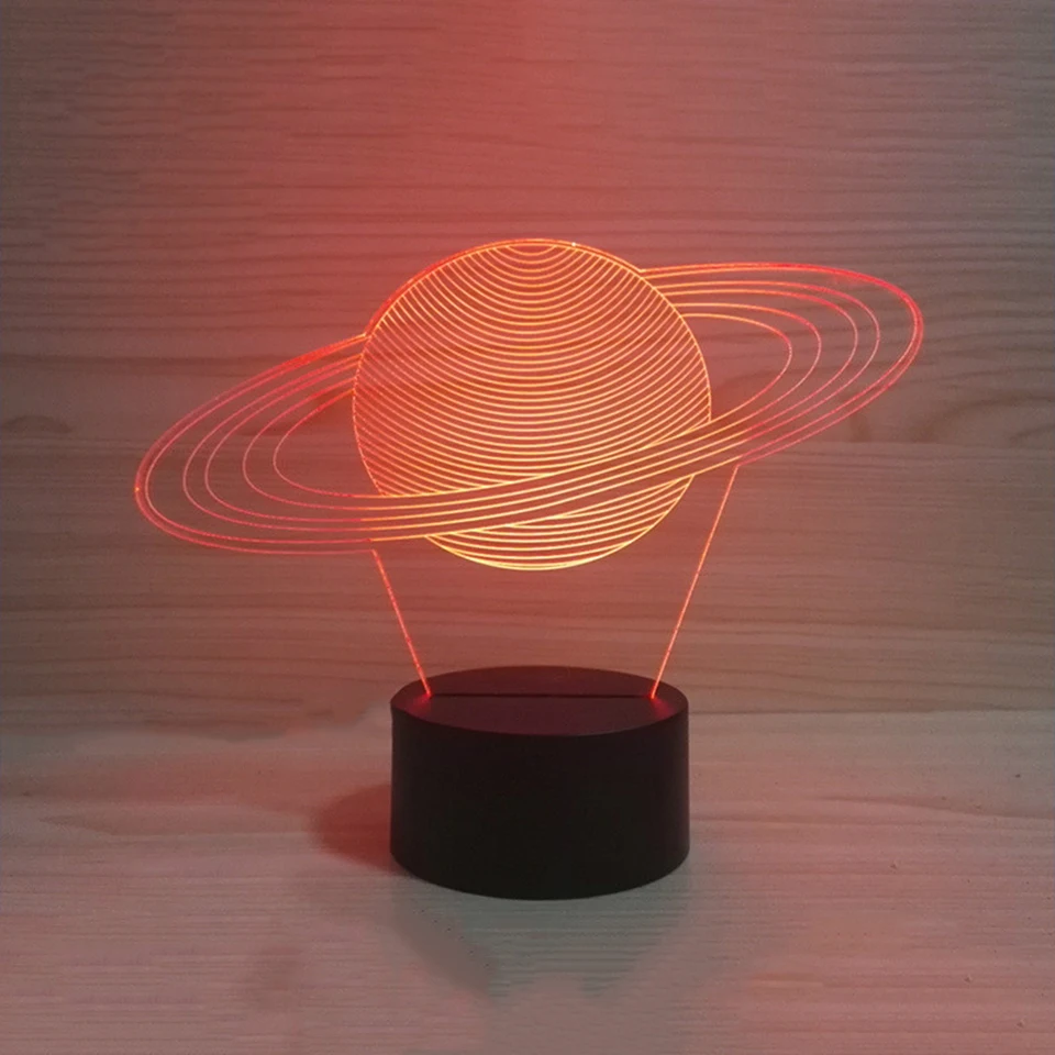 

Creative Baby Sleep Night Lights 3D USB Solar System Modeling Table Lamp Led Visual Abstract Planet Colorful Fixtures Best Gifts