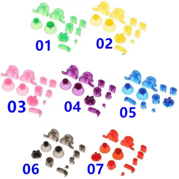 

5 Sets Analog Stick Cap Buttons Keypads Y X A B Z Buttons for Nintend Gamecube controller N GC Joystick Thumbstick Replacement