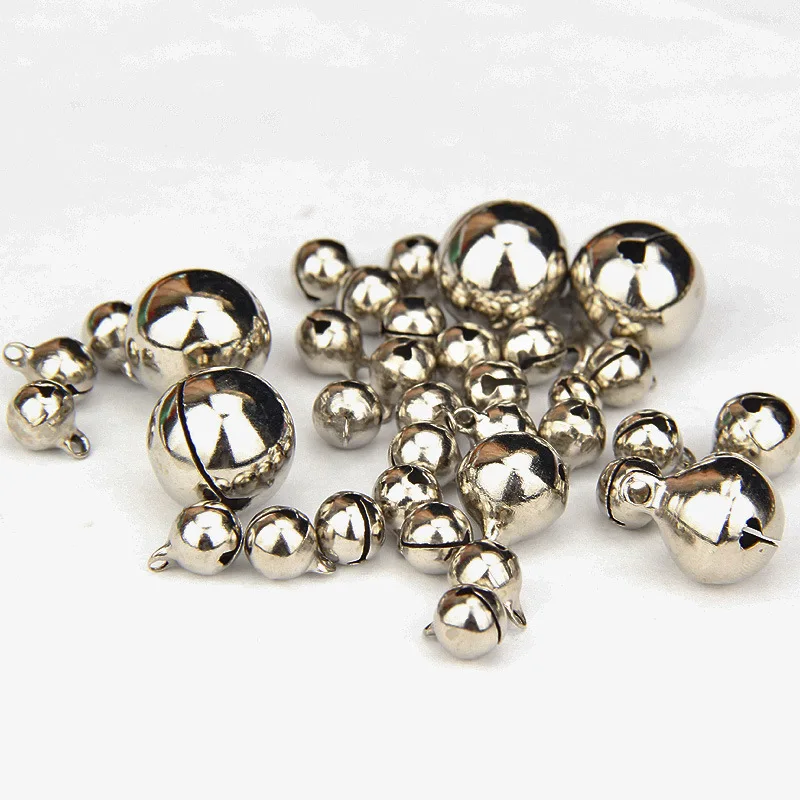 

30/10PCS Copper Craft Bell Loose Beads Mini Gold Rhodium Jingle Bells Christmas Decoration DIY Crafts HK079