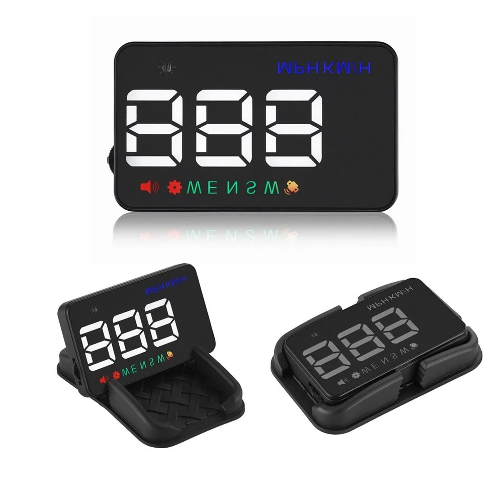 

Universal Car Hud Head Up Display Digital GPS Speedometer Overspeed Alarm Auto Windshield Projector Cigarette Lighter Adapter