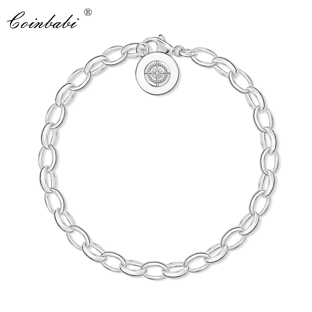 Браслеты на цепочке, 925 пробы, серебро, специальный модный браслет, Клубные ювелирные изделия для женщин, Томас, очаровательные, трендовые, подарок, подвески