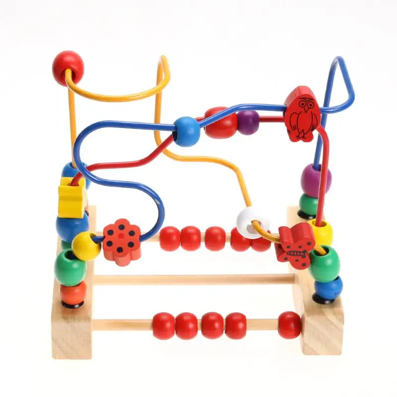 Buy Wooden Bead Maze Math Toy Kids Early Educational